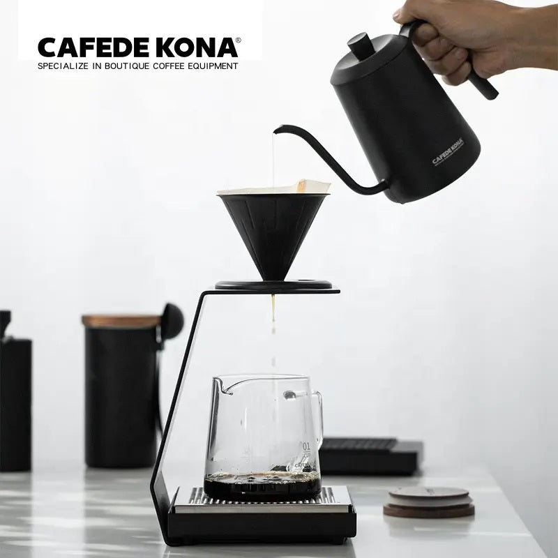 Cafede Kona Dripper ดริปกาแฟสแตนเลส  ขนาด 1-2 แก้ว ดริปเปอร์กาแฟ  สีดำ