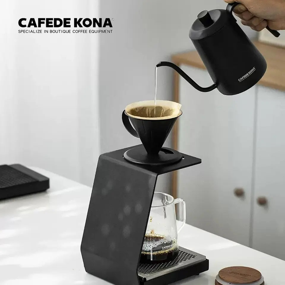 Cafede Kona Dripper ดริปกาแฟสแตนเลส  ขนาด 1-2 แก้ว ดริปเปอร์กาแฟ  สีดำ