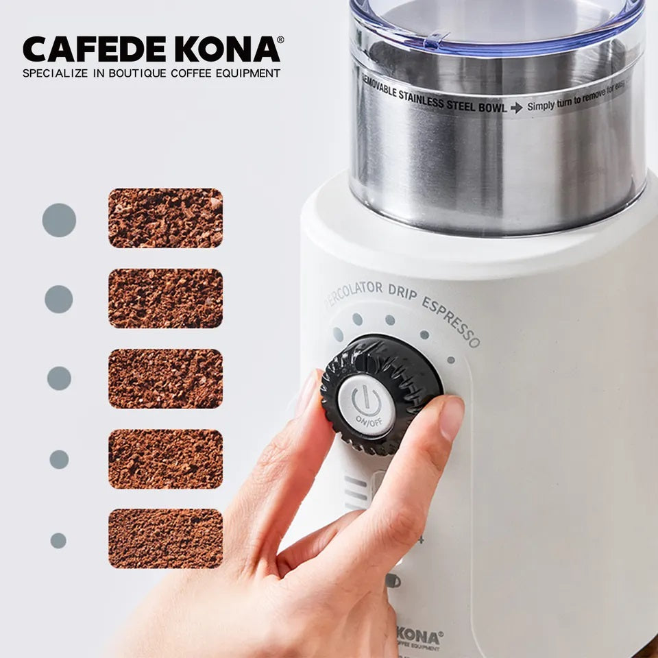 Cafede Kona เก็บไว้เปรียบเทียบ เครื่องทำกาแฟ เครื่องบดกาแฟไฟฟ้า