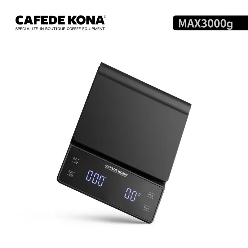 CAFEDE KONA เครื่องชั่งกาแฟ พร้อมตัวตั้งเวลาสีดำ