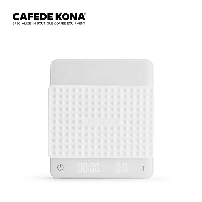 CAFEDE KONA เครื่องชั่งกาแฟ ชั่งน้ำหนักกาแฟ จับเวลา ดริฟกาแฟ Ghost Dual-Screen LED Electronic Scale