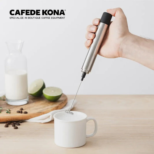 CAFEDE KONA Stainless Steel electric milk foamer - เครื่องตีฟองนมไฟฟ้าไร้สาย