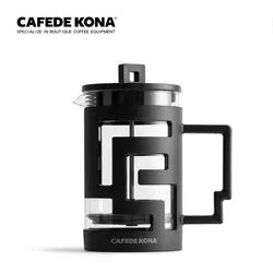 Cafede Kona  เครื่องชงกาแฟ สีดำ เฟรนซ์เพรส  แก้วต้านทานความร้อน ขนาด 800ml