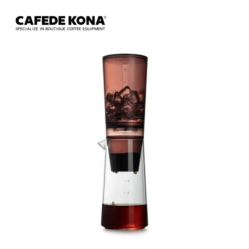 Cafede Kona ดริปเปอร์เย็น อุปกรณ์ดริปเย็น อุปกรณ์ดริปกาแฟ สีเทา/สีแดง