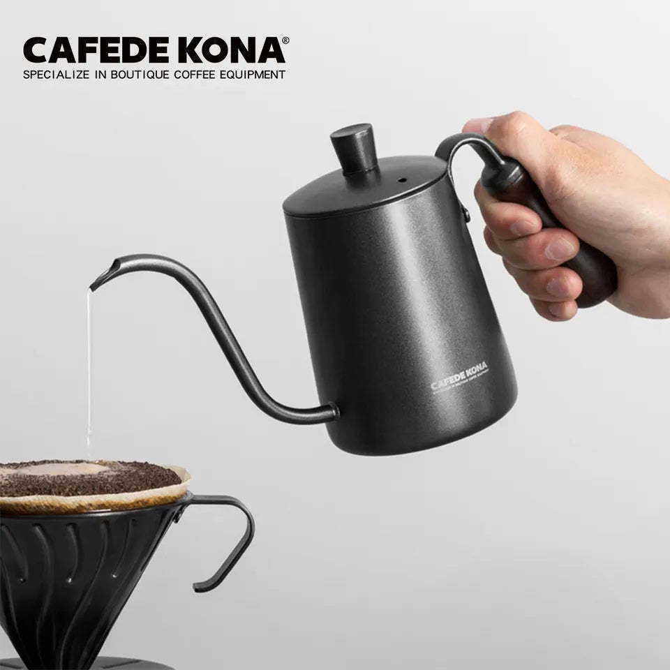 CAFEDE KONA kettle กาดริปกาแฟ กาต้มน้ำคอห่าน กาสำหรับดริปกาแฟสแตนเลส ขนาด 360ml