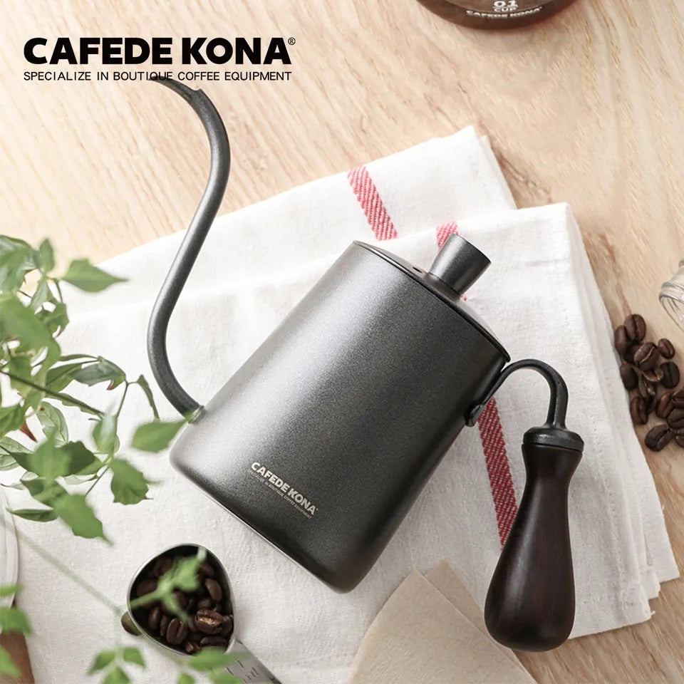 CAFEDE KONA kettle กาดริปกาแฟ กาต้มน้ำคอห่าน กาสำหรับดริปกาแฟสแตนเลส ขนาด 360ml