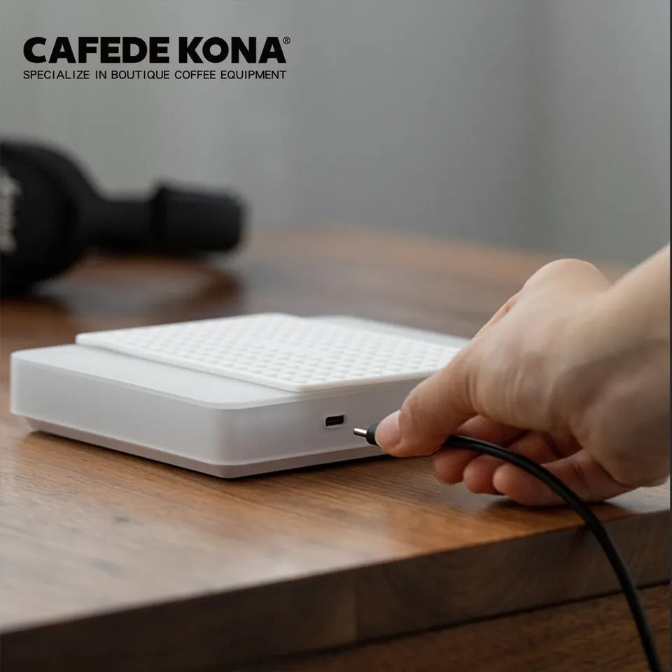 CAFEDE KONA เครื่องชั่งกาแฟ ชั่งน้ำหนักกาแฟ จับเวลา ดริฟกาแฟ Ghost Dual-Screen LED Electronic Scale